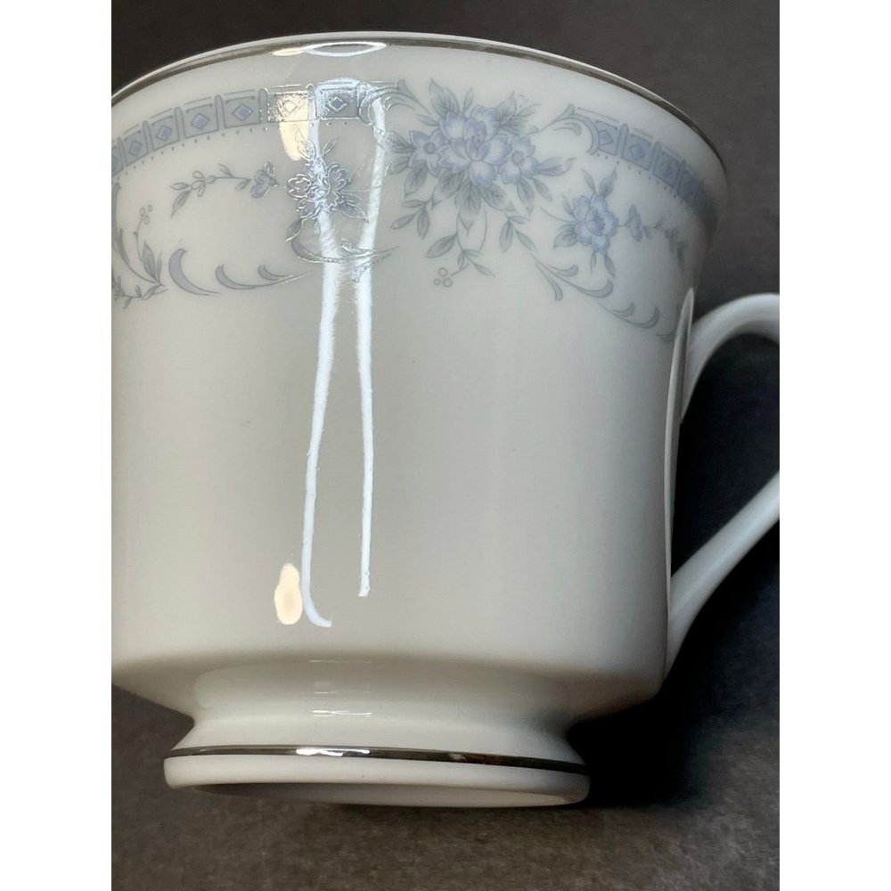 Blue Whisper by Sheffield coffee cups & saucers set of 6 made in Japan 1985 tea - Picture 11 of 16
